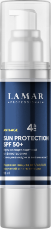 Крем солнцезащитный от фотостарения c ниацинамидом и витамином Е Lamar Professional SUN PROTECTION, 50 мл